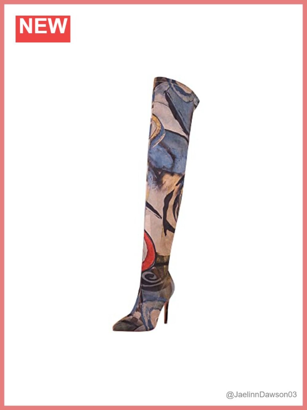 Stretchy Thigh High Boots Pointed Toe Stiletto Heel Over Knee Pull On Side Zip